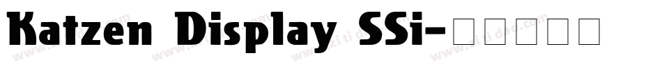 Katzen Display SSi字体转换